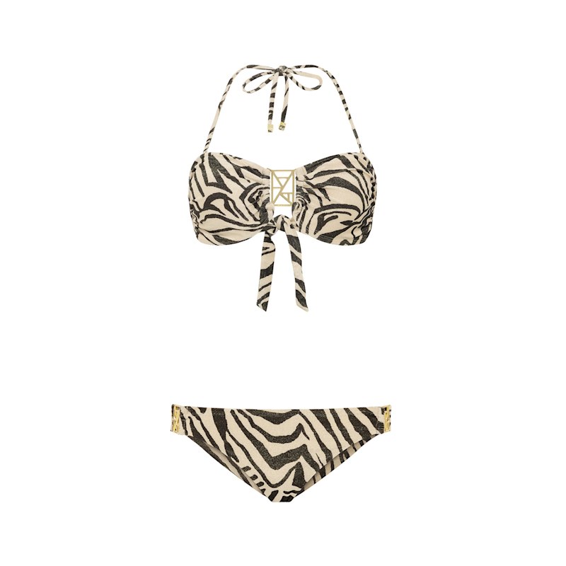 Thumbnail of Kate Bandeau Bikini Top - Animal Print image