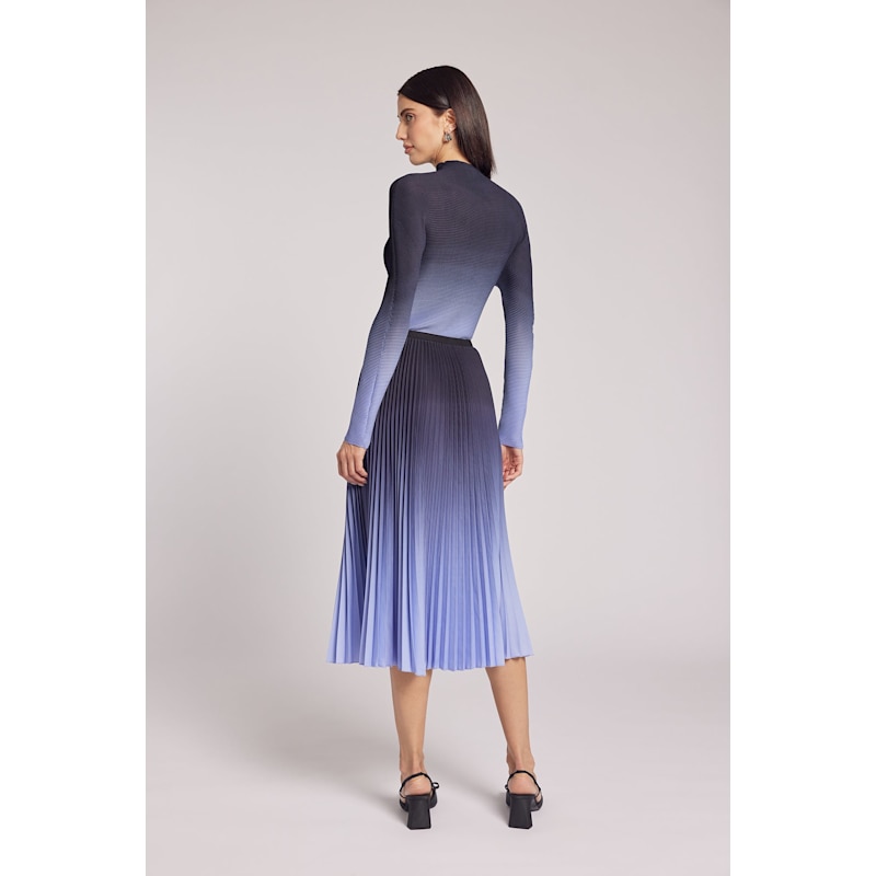 Thumbnail of Kate Ombre Periwinkle Pleated Skirt image