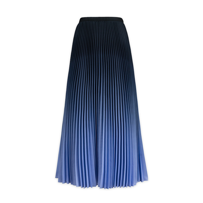 Thumbnail of Kate Ombre Periwinkle Pleated Skirt image