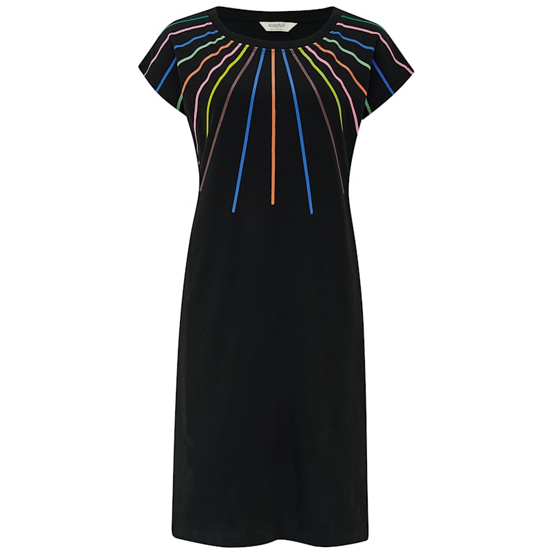 Sugarhill Brighton Katelyn Organic Cotton Women T-Shirt Dress - Black