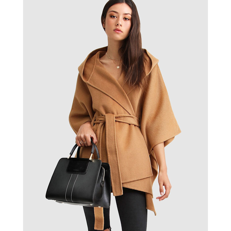 Thumbnail of Jackson Landing Wool Blend Cape Coat - Dark Camel image