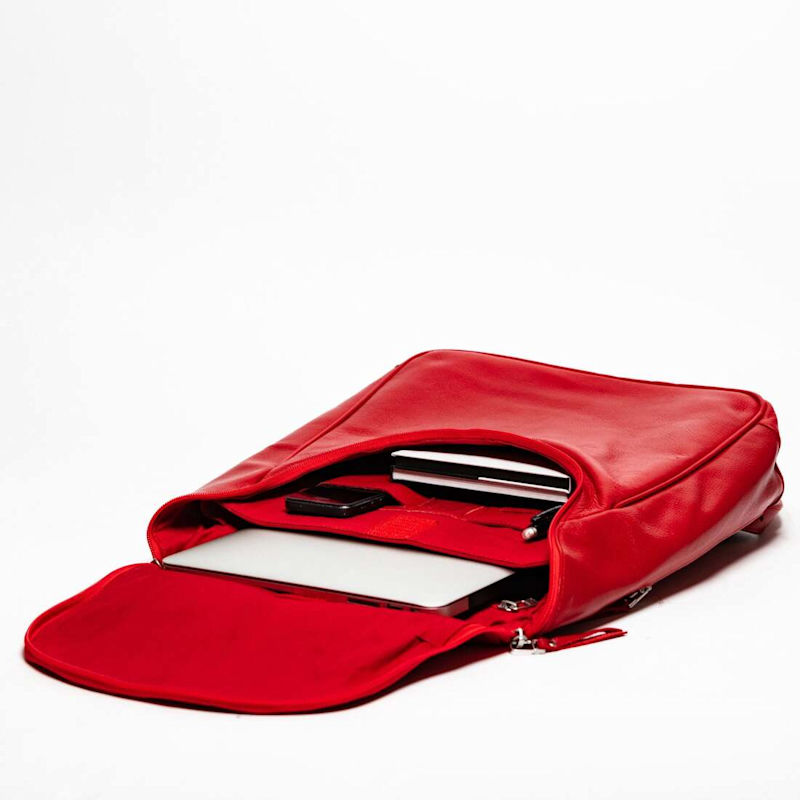 Thumbnail of Vintage Handmade Leather Backpack - Kelly image