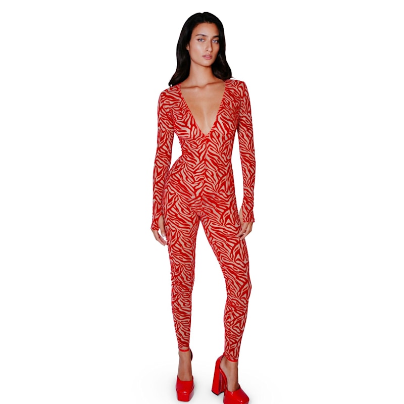 Thumbnail of Kendall Jumpsuit Long Red image