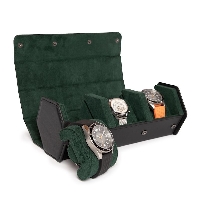 Thumbnail of Kennett Three Piece Hexagon Watch Case Black & Green image