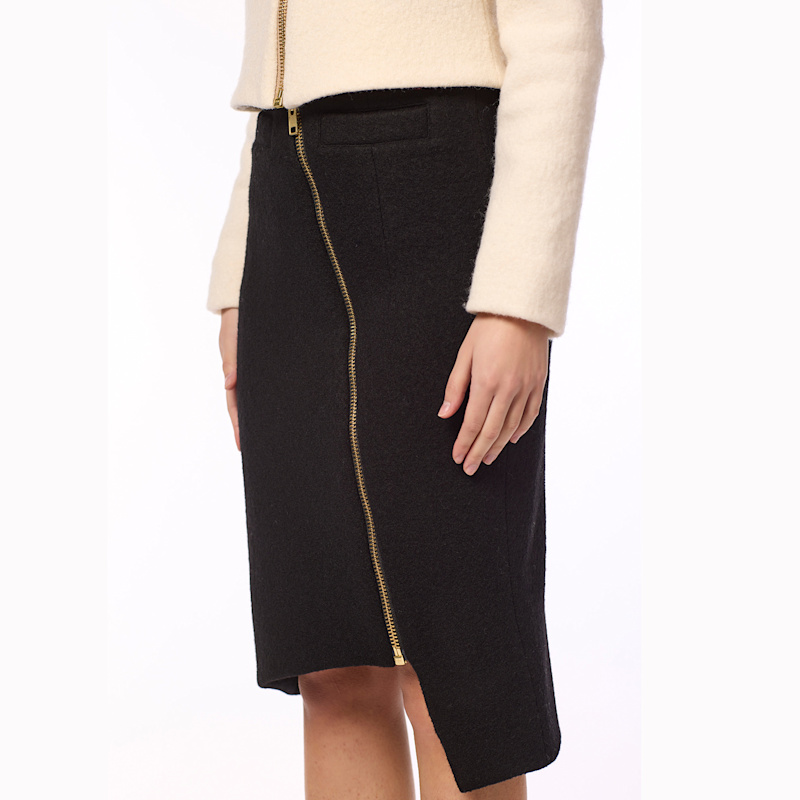 Thumbnail of Kim The High Sculpted Waist Skirt With Asymmetric Front image