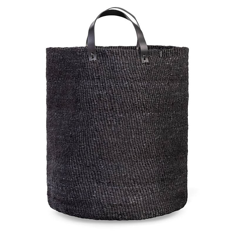 Thumbnail of Kiondo Floor Basket - Black With Handles Xl image