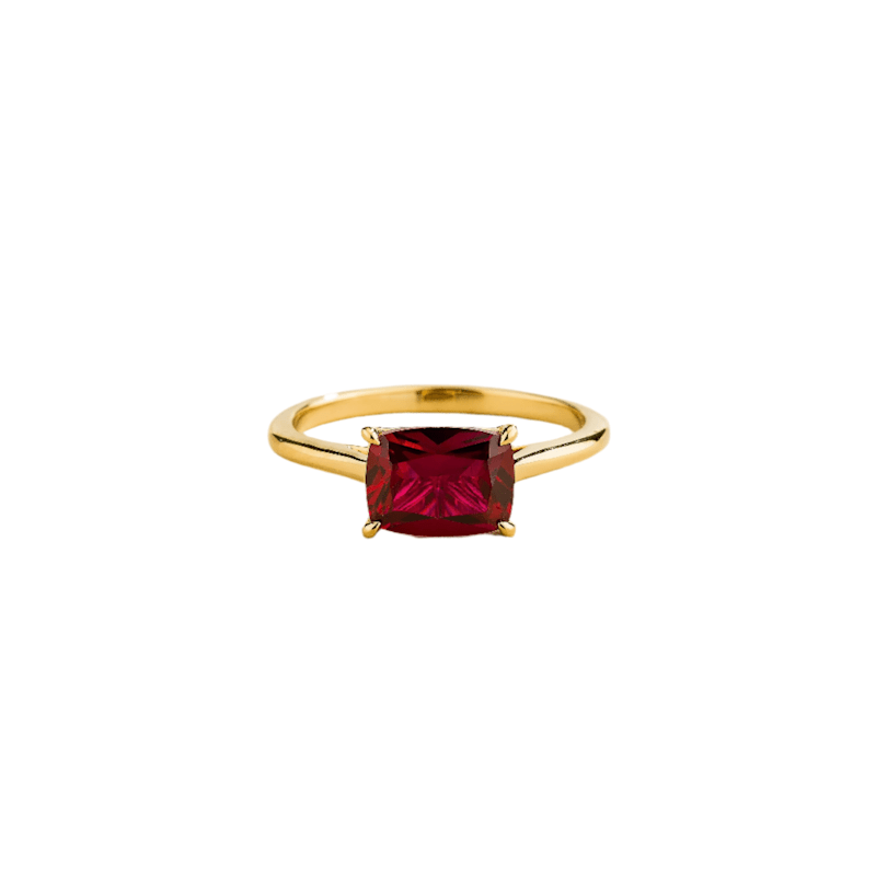 Thumbnail of Kissen Gold Ring Ruby image