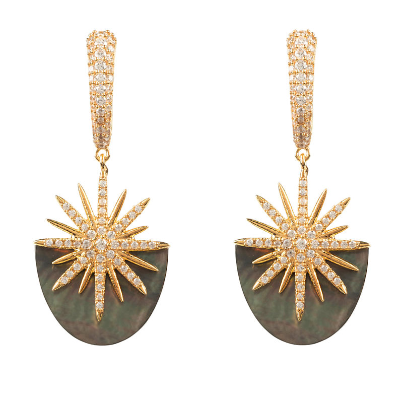 Sunburst Earrings Mother of Pearl Jewelry Ocean Boutique main image 1