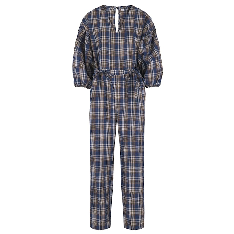 Klara Tartan Jumpsuit NUMBAT Wolf Badger