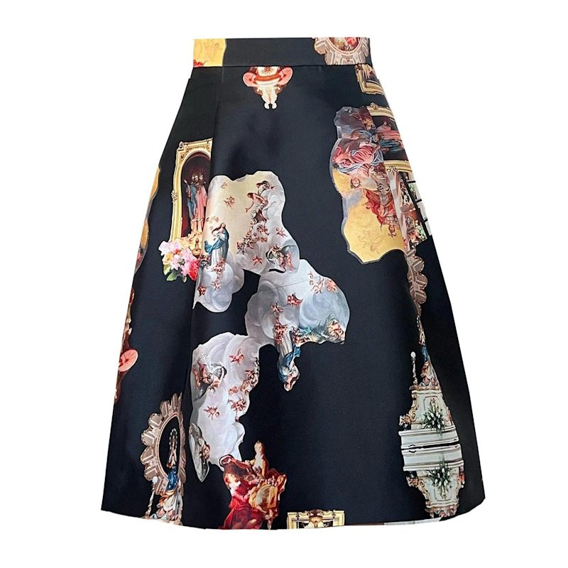 Thumbnail of Knee-Length Skirt - Sicily Black image