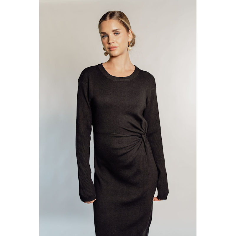 Thumbnail of Knot Detail Knitted Maxi Dress image
