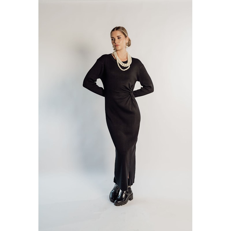 Thumbnail of Knot Detail Knitted Maxi Dress image
