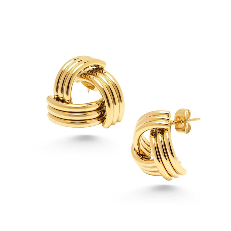 Thumbnail of Knot Earrings In Gold image