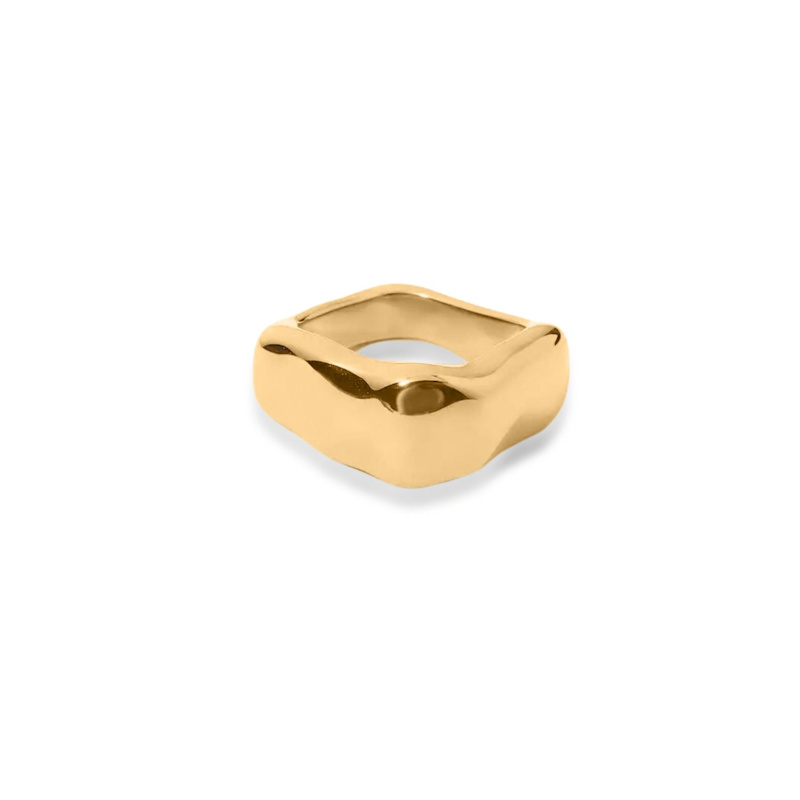 Thumbnail of Kyma Irregular Square Ring - Gold image