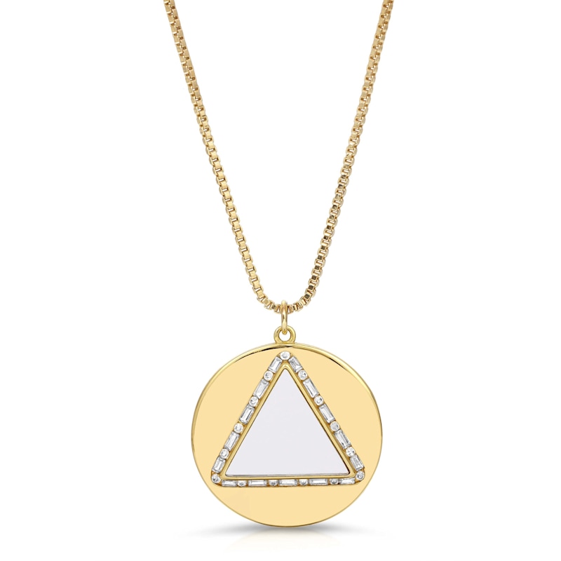 Thumbnail of Hey You Necklace, Mirror - Gold image
