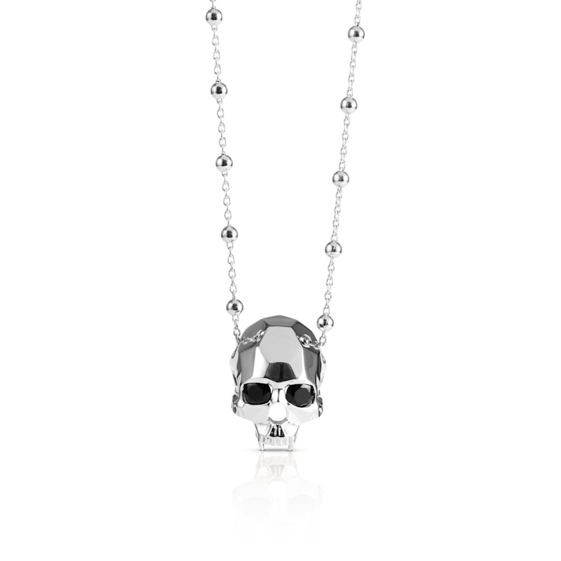 Thumbnail of Jawless Vampire Skull Pendant Silver image