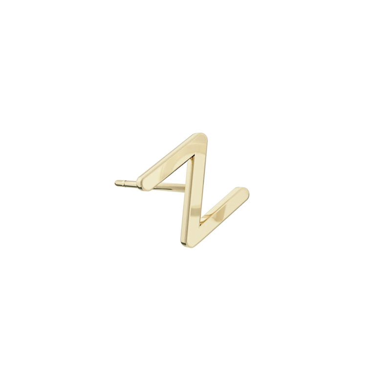 Thumbnail of Alphabet Stud Earring - Gold image