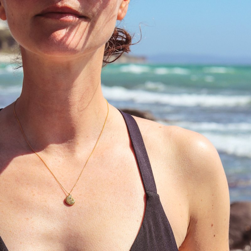 Thumbnail of Ammonite Diamond Necklace - Gold image