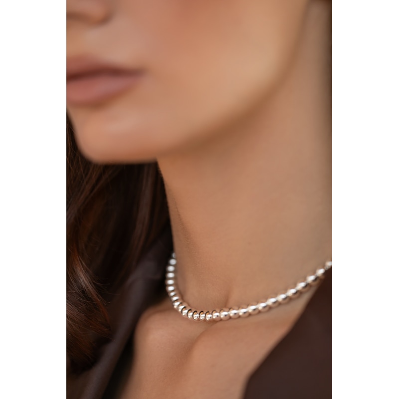 Thumbnail of Sterling Silver Beaded Choker La Chenille Petite image