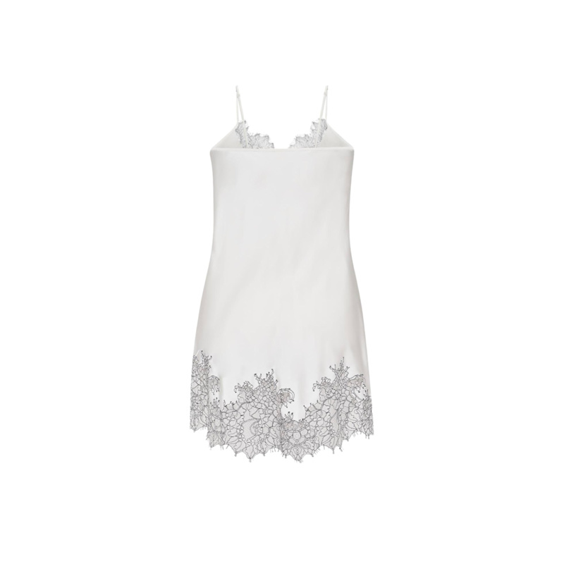 Thumbnail of Lace Detailed Mini Cami Dress - White image