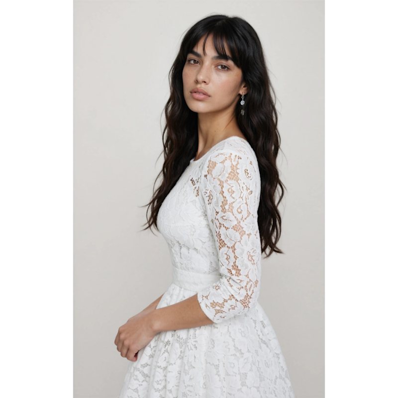 Thumbnail of Lace Dress Viktoria White image