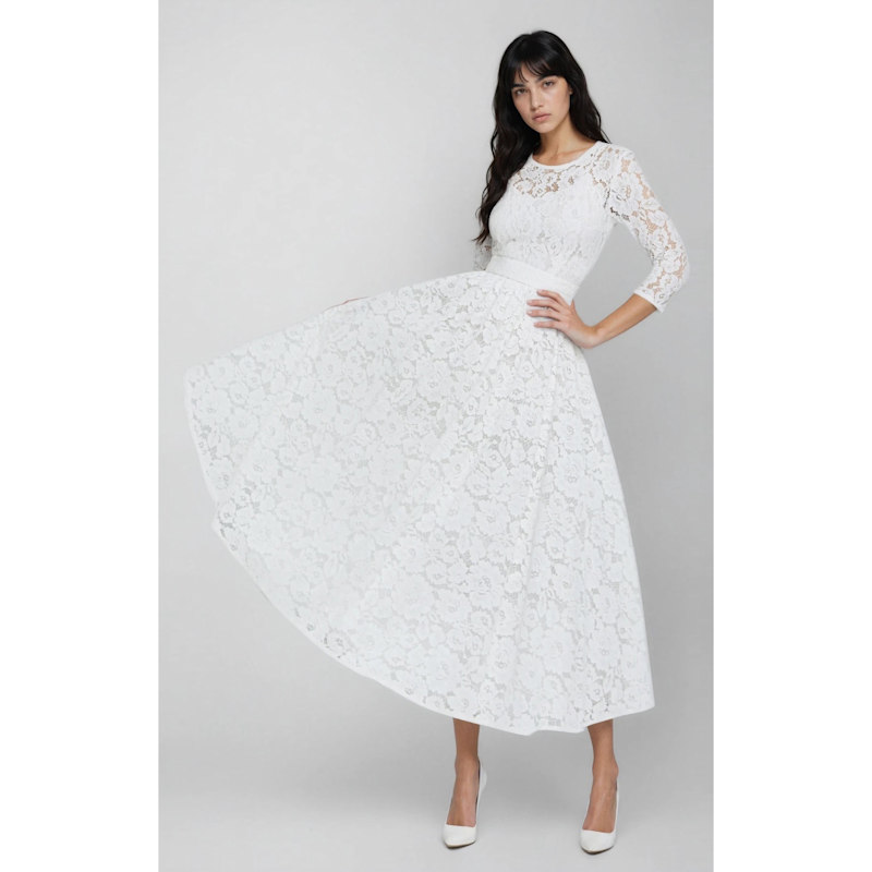 Thumbnail of Lace Dress Viktoria White image