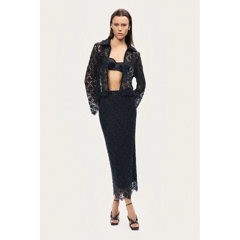 Thumbnail of Lace Midi Skirt image