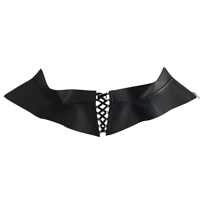 Thumbnail of Lace Up Corset Belt - Black-Silver image
