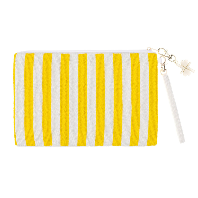 Thumbnail of Summer Lemon Grove Hand Beaded Clutch image