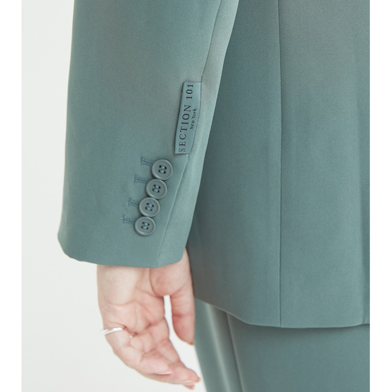 Thumbnail of Lainey Blazer- Dusty Jade image