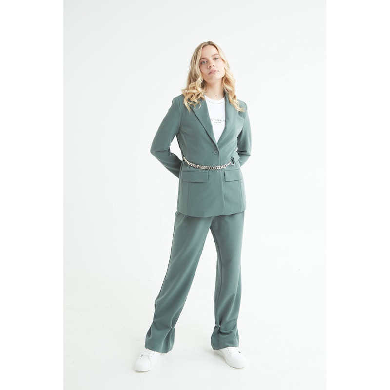 Thumbnail of Lainey Blazer- Dusty Jade image