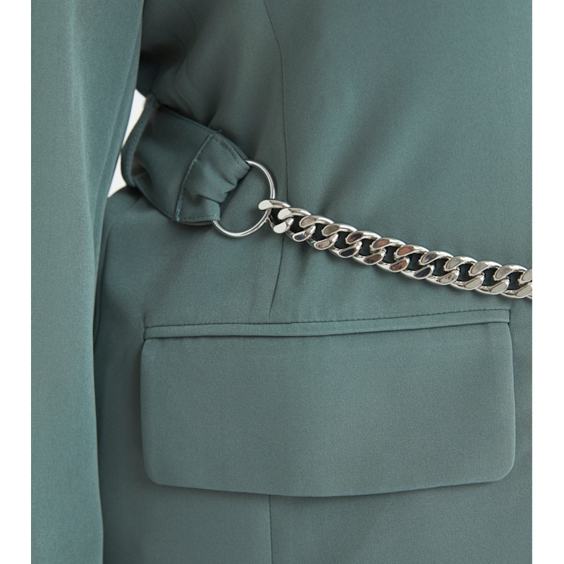Thumbnail of Lainey Blazer- Dusty Jade image