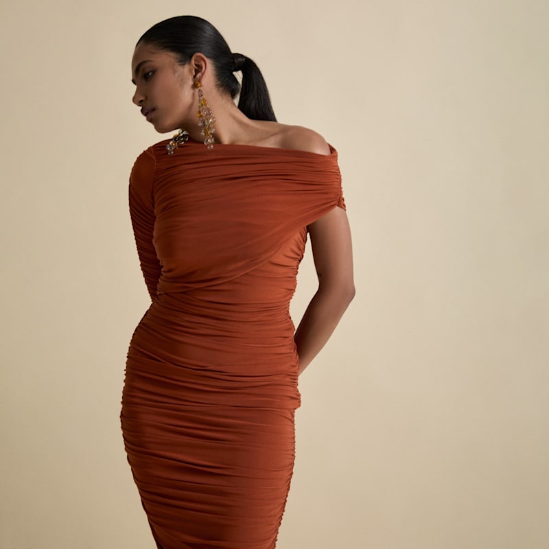 brown hawaiian dress DAPHNE MAXI DRESS IN HAWAIIAN SUNSET | CULT MIA