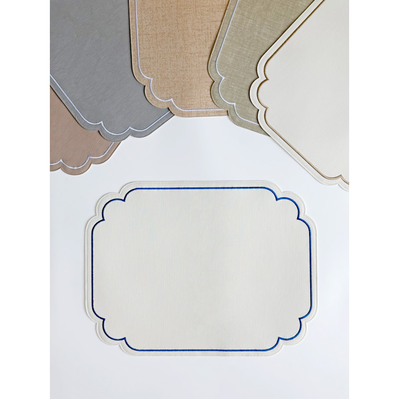 Thumbnail of Lane - Set Of Two Placemats - Coral Linen image