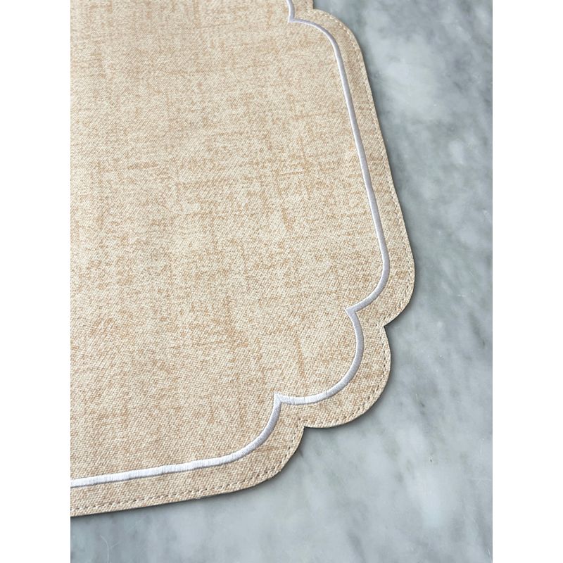 Thumbnail of Lane - Set Of Two Placemats - Coral Linen image