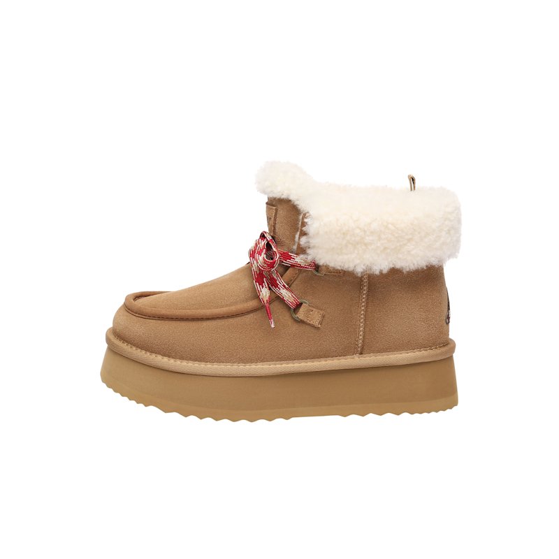 Thumbnail of Lapwing Ankle Platform Boots In Chestnut image