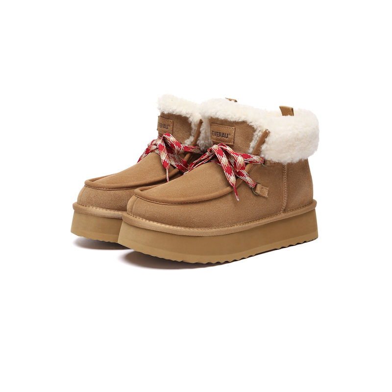 Thumbnail of Lapwing Ankle Platform Boots In Chestnut image