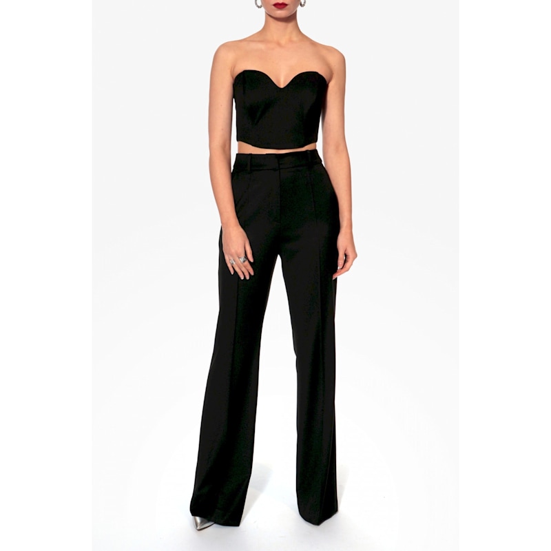 Thumbnail of Kyle Black High Waisted Trousers image