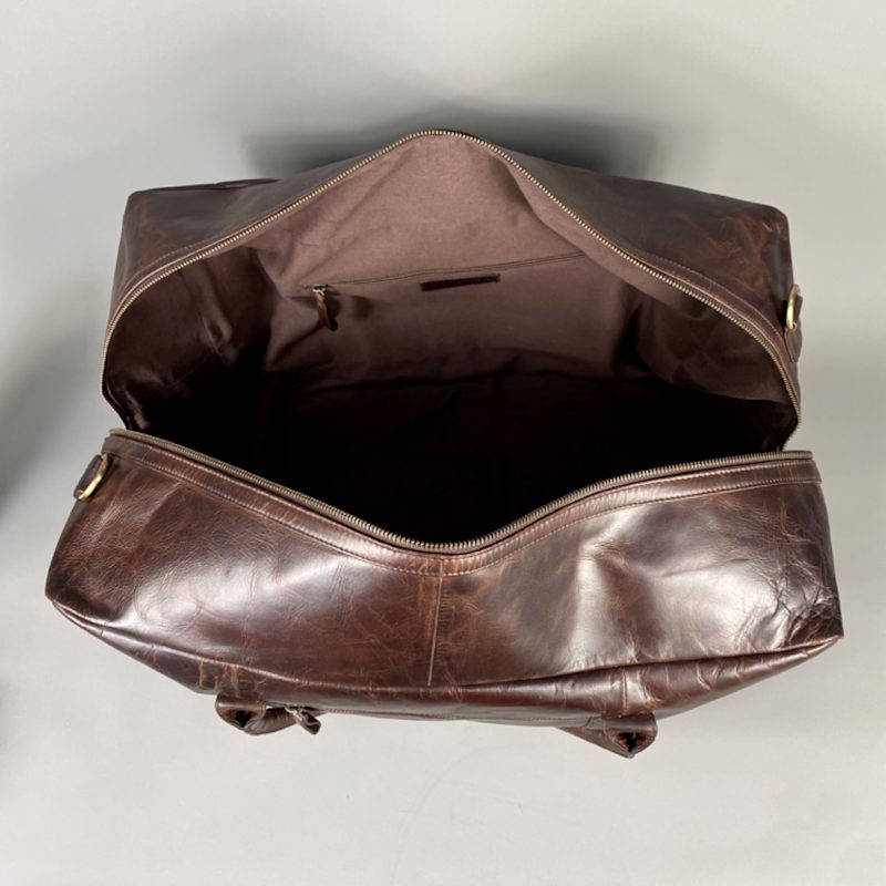 Thumbnail of Large Cognac Leather Weekend Holdall image
