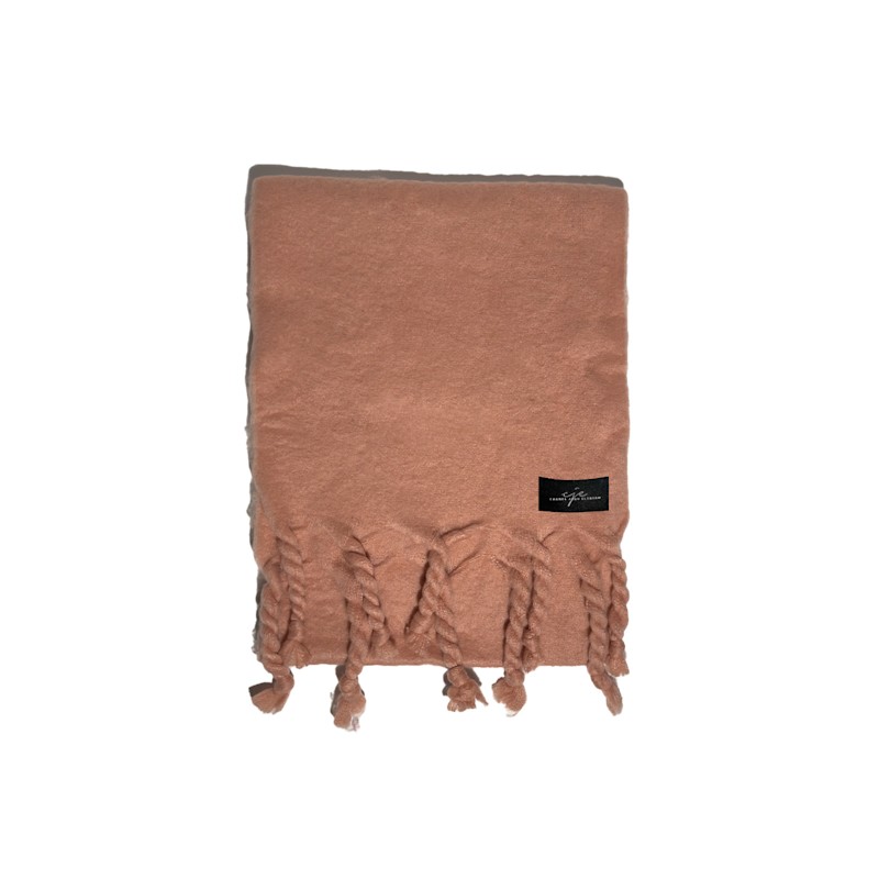 Thumbnail of Large Fringed Cashmere-Blend Winter Scarf Blush image