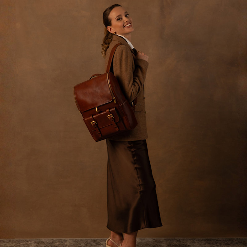 best large leather backpack Personalized Backpack, Travel Rucksack, Weekend Bag For Men & Women, Gift For Men Dark Brown / No access water bottle pocket Best Leather Backpacks for Men