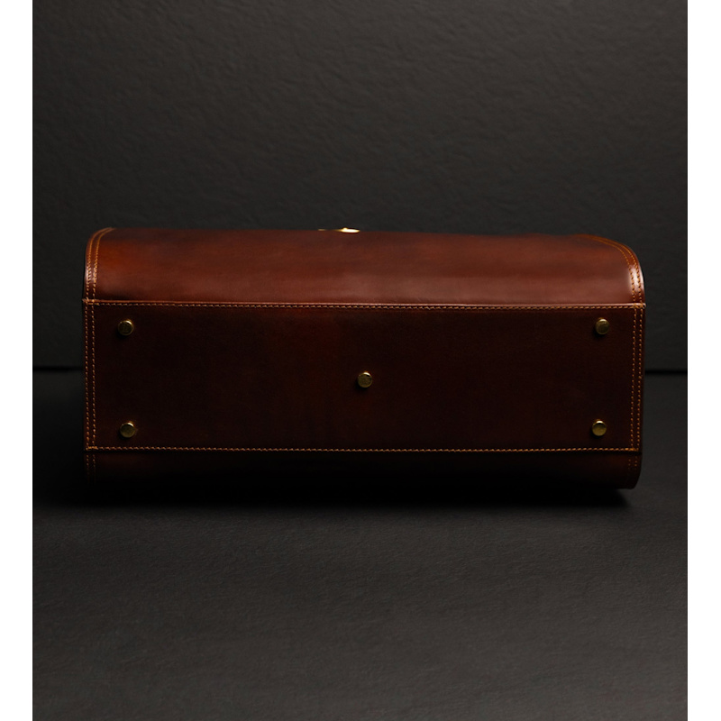 Thumbnail of Large Leather Doctor Bag For Women - Mrs Dalloway - Brown image