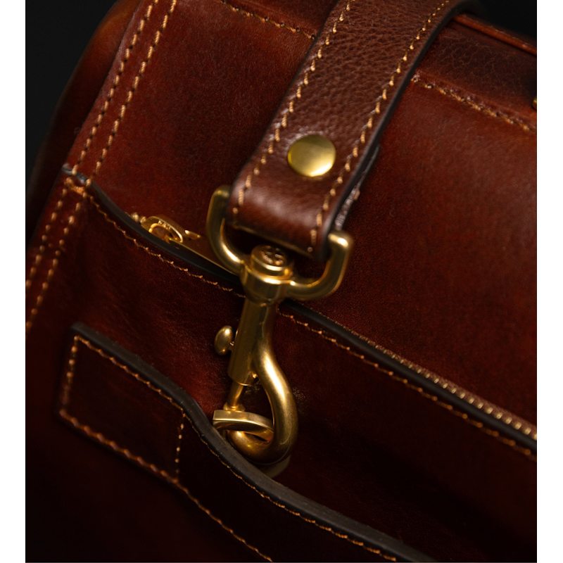 Thumbnail of Large Leather Doctor Bag For Women - Mrs Dalloway - Brown image