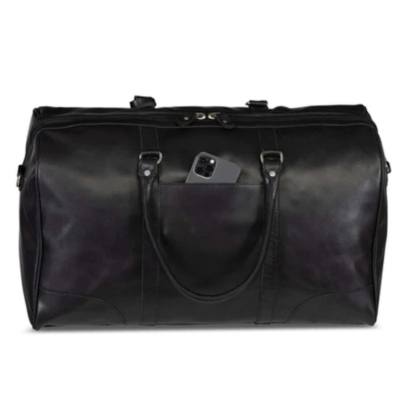 Thumbnail of Large Overnight Bag Vintage Leather Duffle - Tourist image