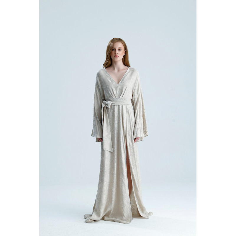 beige long dress women Champagne Dress main image 0