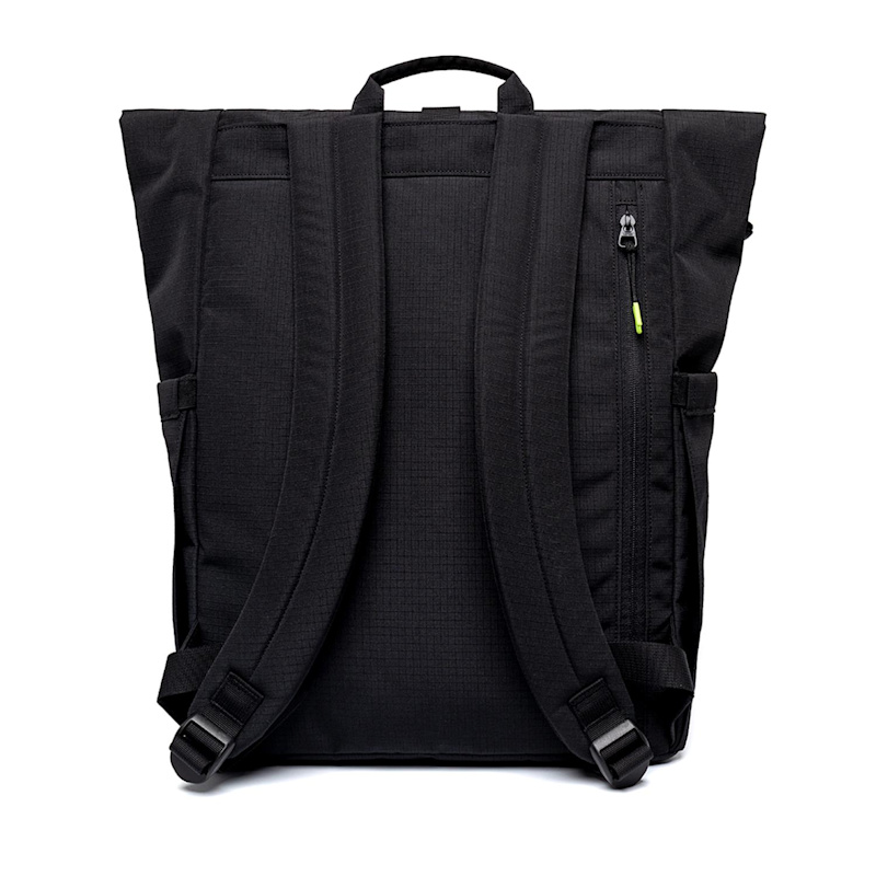 Lars Roll Top Backpack Black Lime Vandra | Lefrik | Wolf & Badger