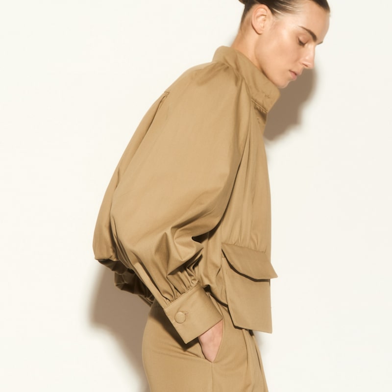 Thumbnail of Latte Jacket İN Camel image