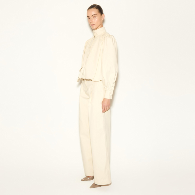 Thumbnail of Latte Wide Leg Pant Stone image