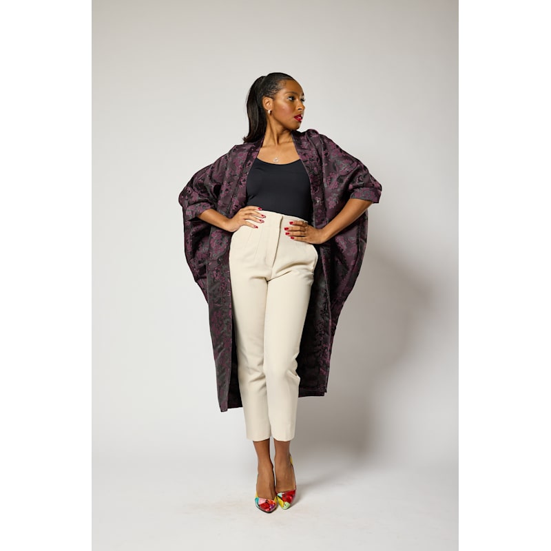 Thumbnail of Lavender Bloom Kimono Jacket image