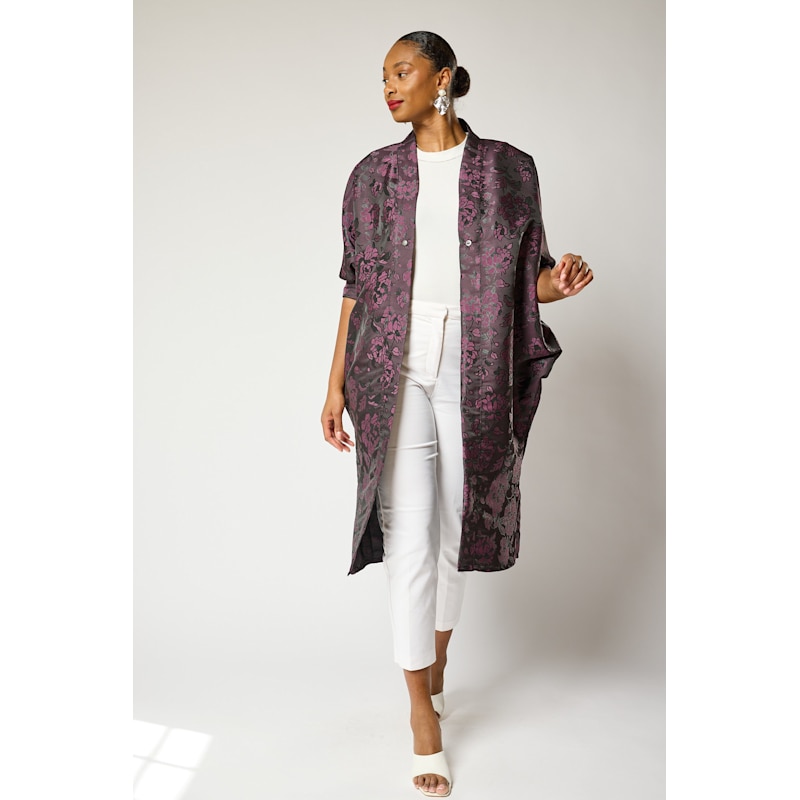 Thumbnail of Lavender Bloom Kimono Jacket image